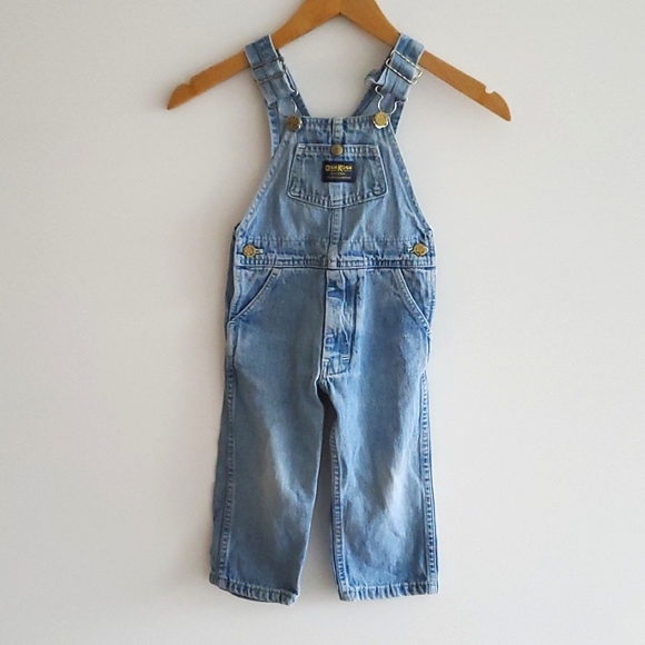 Vintage Oshkosh Bgosh Denim Overalls Size 3 Made in Canada - Picture 1 of 6